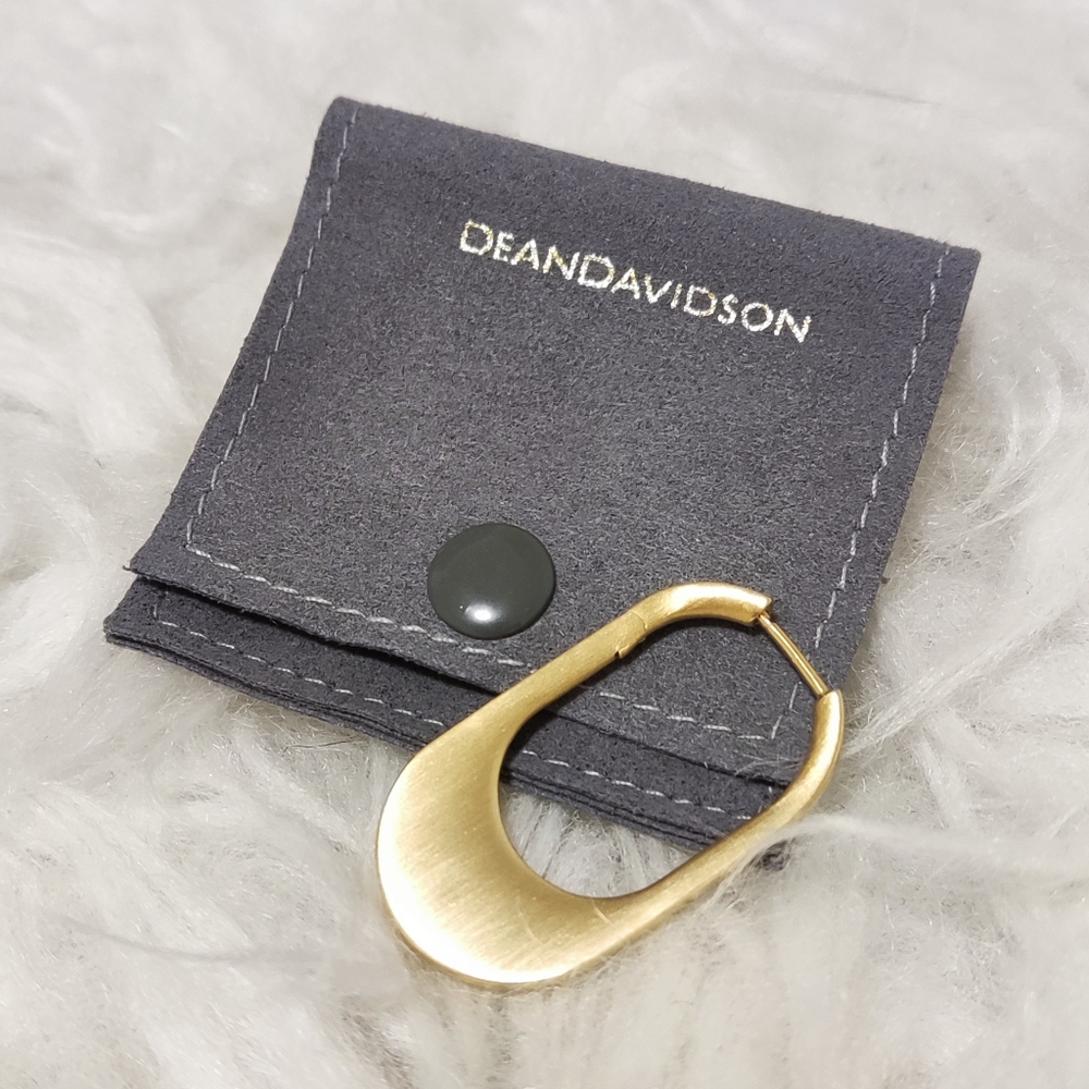 Dean Davidson Crosby Hinged Hoop Gold Earring